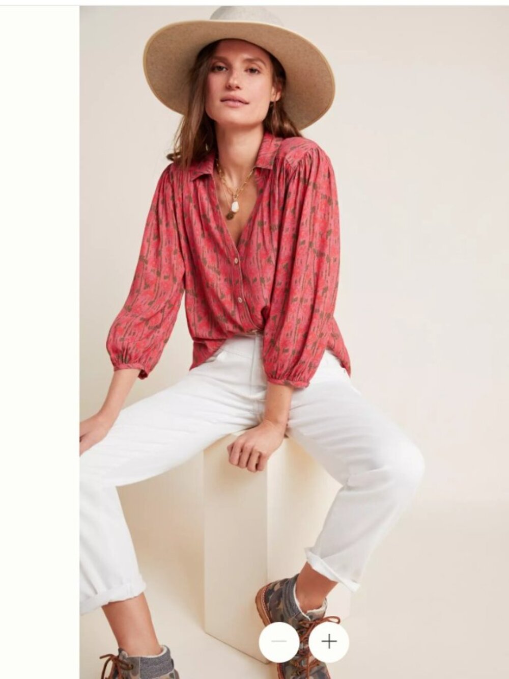 Porridge Kat Buttondown Blouse Size XS